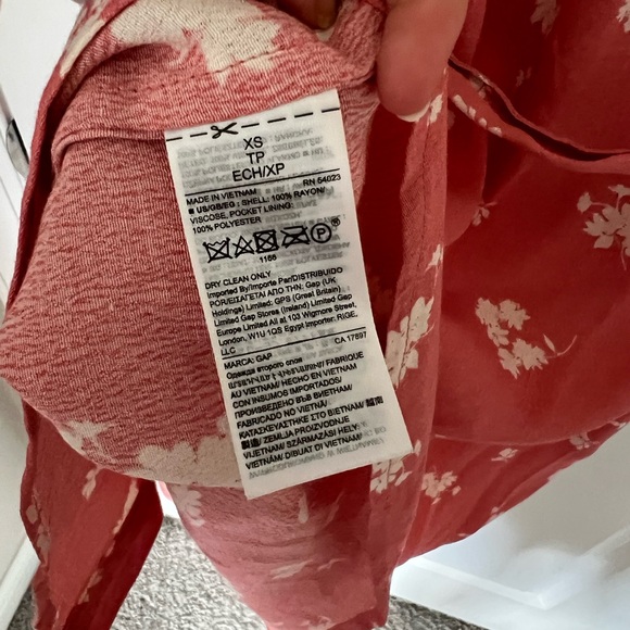 Pink Floral Gap Button Down Dress - Picture 5 of 5